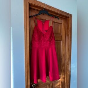 City Studio Vibrant Red Dress